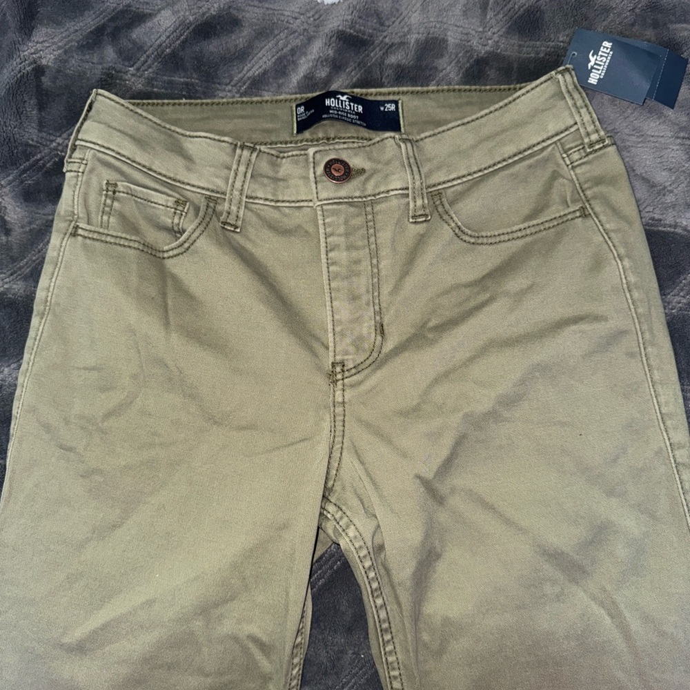 Hollister Olive Boot Cut Pants